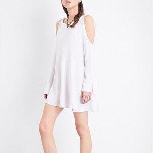 FREE PEOPLE Cream Clear Skies Cold Shoulder Tunic Women's M